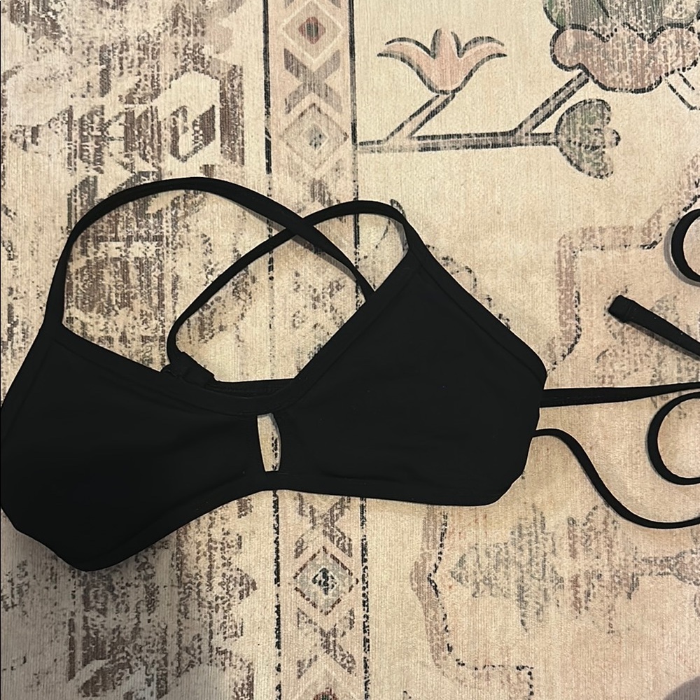 Jolyn Clothing Black Bikini Swim Top